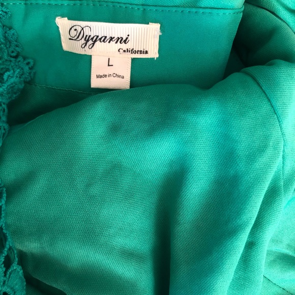 NWT - Green Sleeveless Jumpsuit size LARGE - Picture 6 of 6